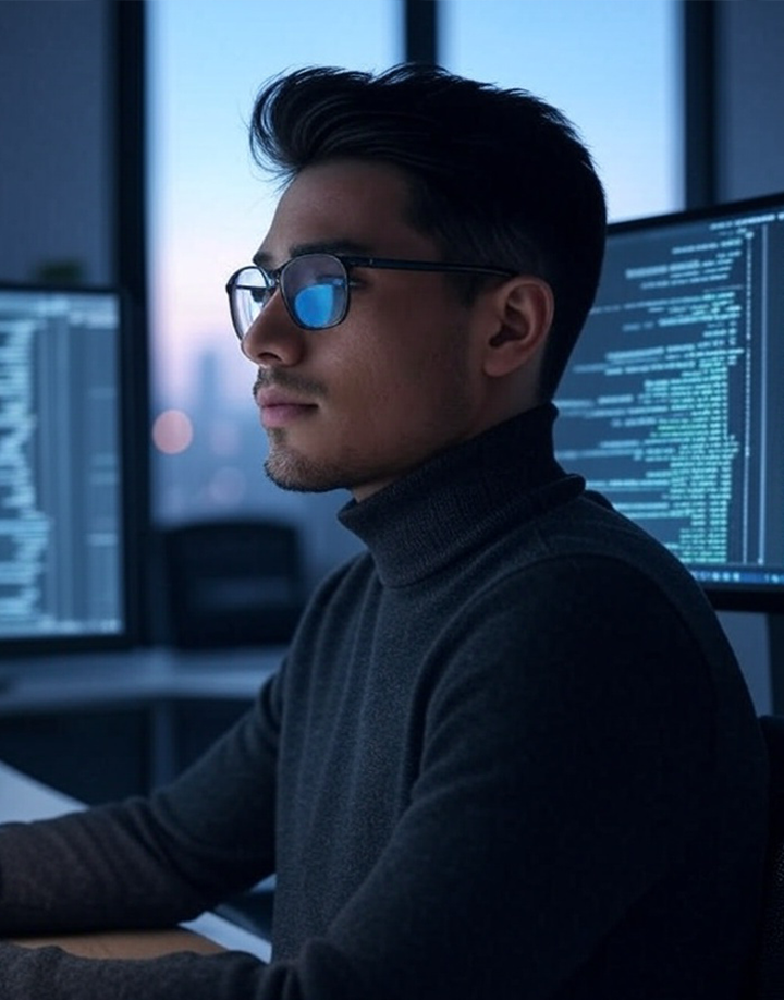 Développeur codant une application innovante