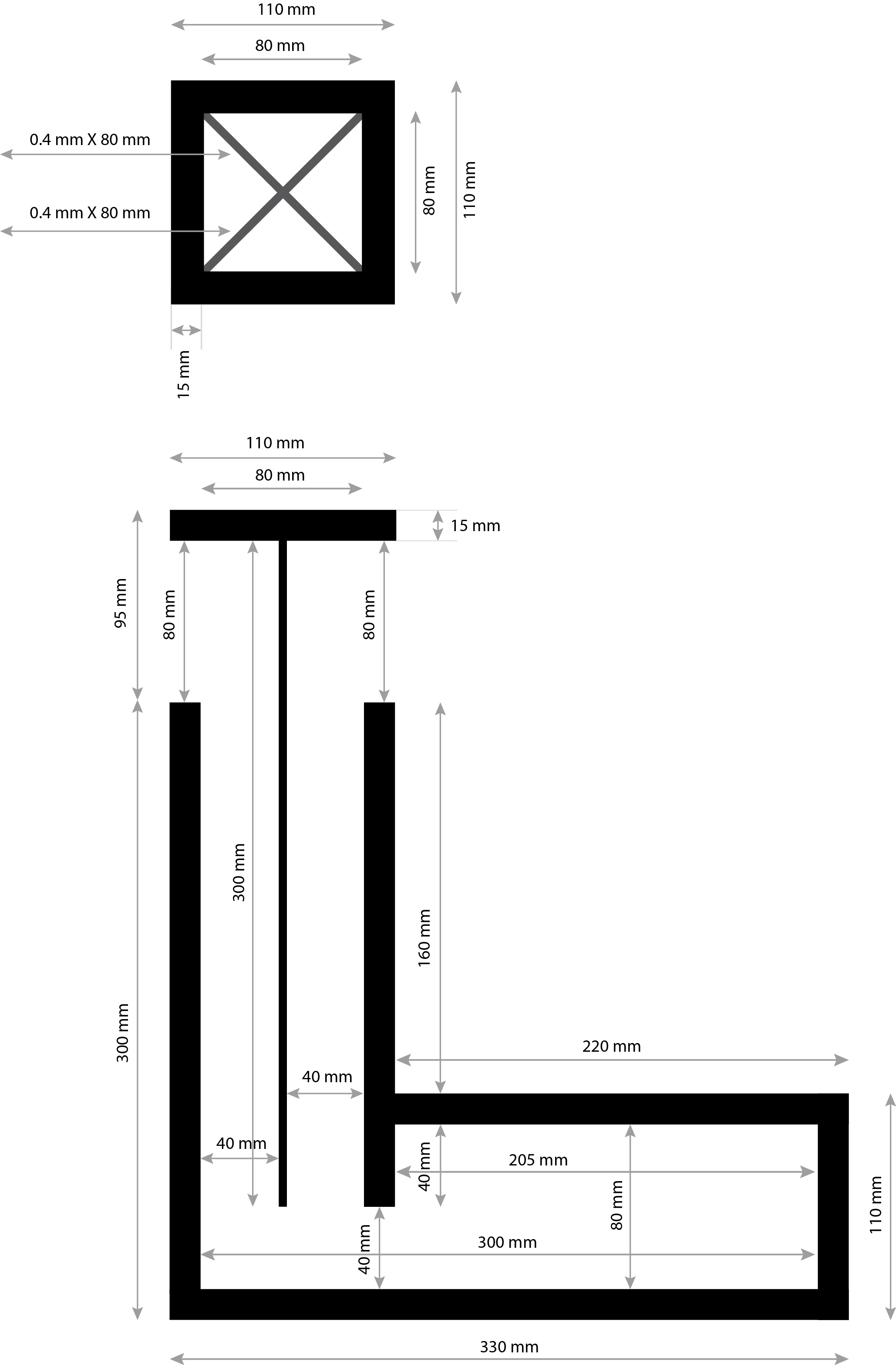 Étude du dimensionnement de la maquette